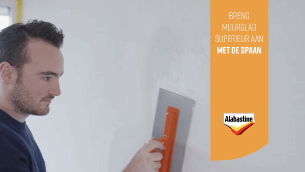 Stap voor stap naar een egale muur met Alabastine MuurGlad!